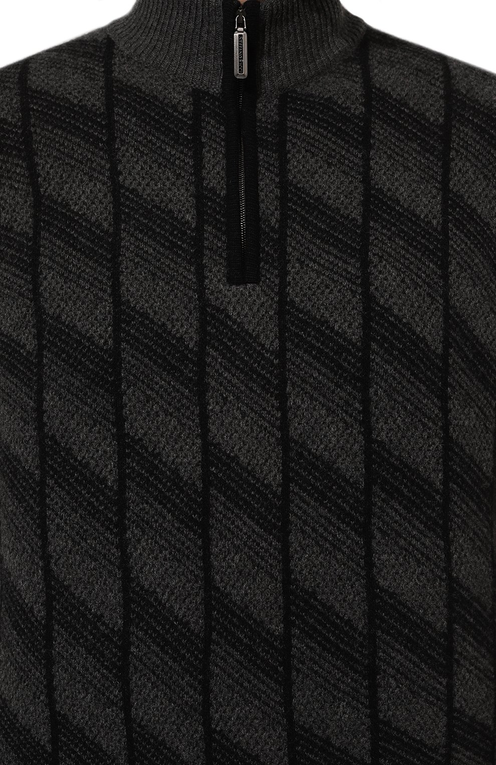 Свитер из кашемира и шерсти STEFANO RICCI темно-серого цвета по цене 148000 руб., арт. K808080L01/F24370, фото 5 Свитер из кашемира и шерсти STEFANO RICCI, арт. K808080L01/F24370, фото 5