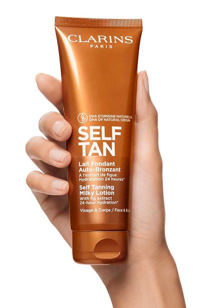 Молочко с эффектом загара для лица и тела lait fondant auto-bronzant (125ml) CLARINS, арт. 80074502, фото 3