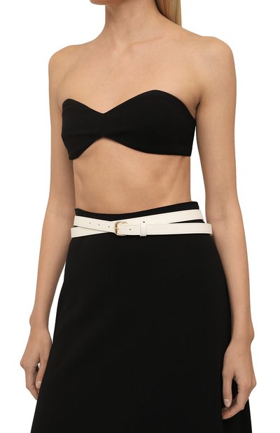 Ремень VIKA GAZINSKAYA молочного цвета по цене 10000 руб., арт. S-23-Blt02-9, фото 2 Ремень VIKA GAZINSKAYA, арт. S-23-Blt02-9, фото 2