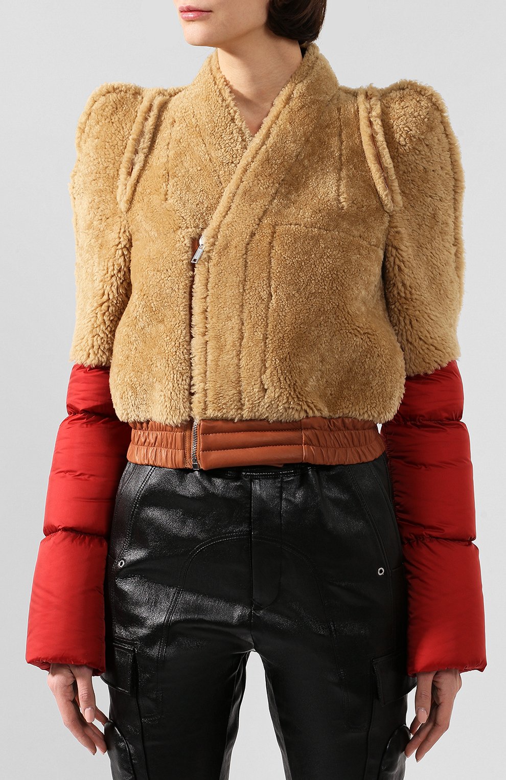 Пуховая куртка RICK OWENS бежевого цвета по цене 241500 руб., арт. R019F5795/C0M13, фото 3 Пуховая куртка RICK OWENS, арт. R019F5795/C0M13, фото 3
