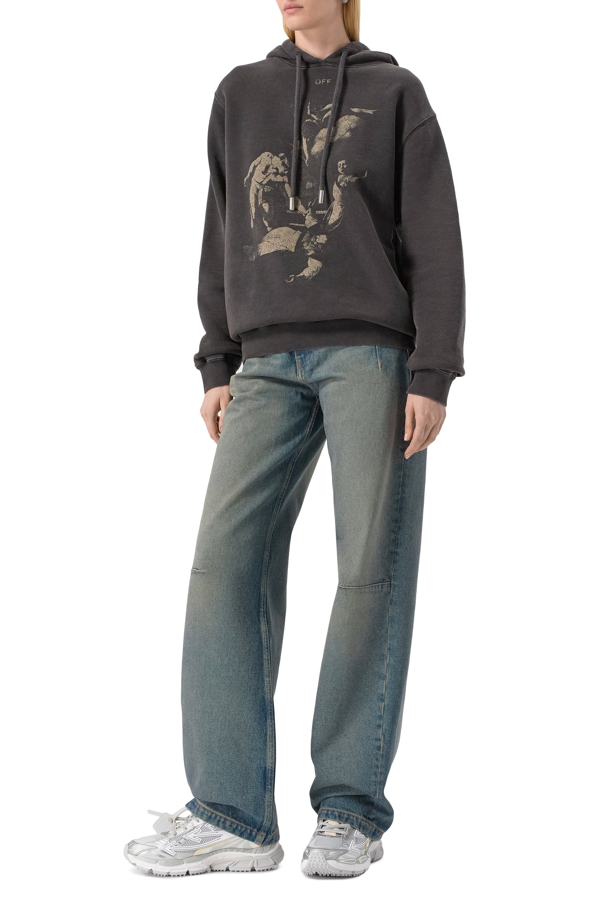 Комбинированные кроссовки be right back OFF-WHITE, арт. 0WIA289C99FAB001, фото 2