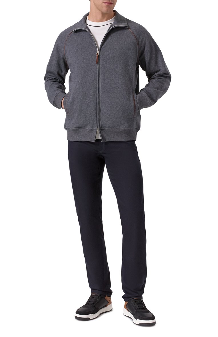 Хлопковая толстовка BRUNELLO CUCINELLI, арт. MW8639087G, фото 1
