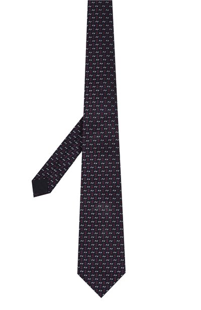 Шелковый галстук GIORGIO ARMANI темно-синего цвета по цене 18900 руб., арт. 360054/4F921, фото 3 Шелковый галстук GIORGIO ARMANI, арт. 360054/4F921, фото 3