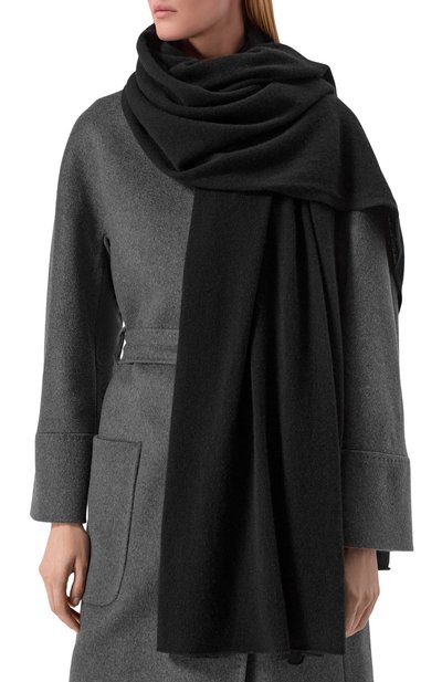 Кашемировый шарф MVST черного цвета по цене 49600 руб., арт. M25.1MW.K827, фото 2 Кашемировый шарф MVST, арт. M25.1MW.K827, фото 2