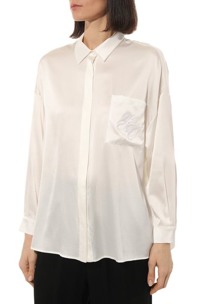 Атласная рубашка YANINA, арт. 0-2475А, фото 3