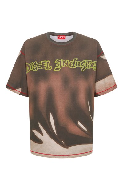 Мужская хлопковая футболка DIESEL, арт. A21230/0BKBY