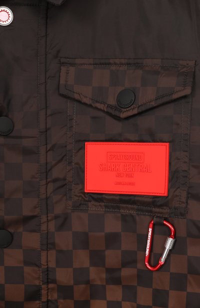 Утепленная куртка-рубашка SPRAYGROUND, арт. SPY1561/G0RPEC0RE PADDED NYL0N JACKET CHECKERED, фото 3