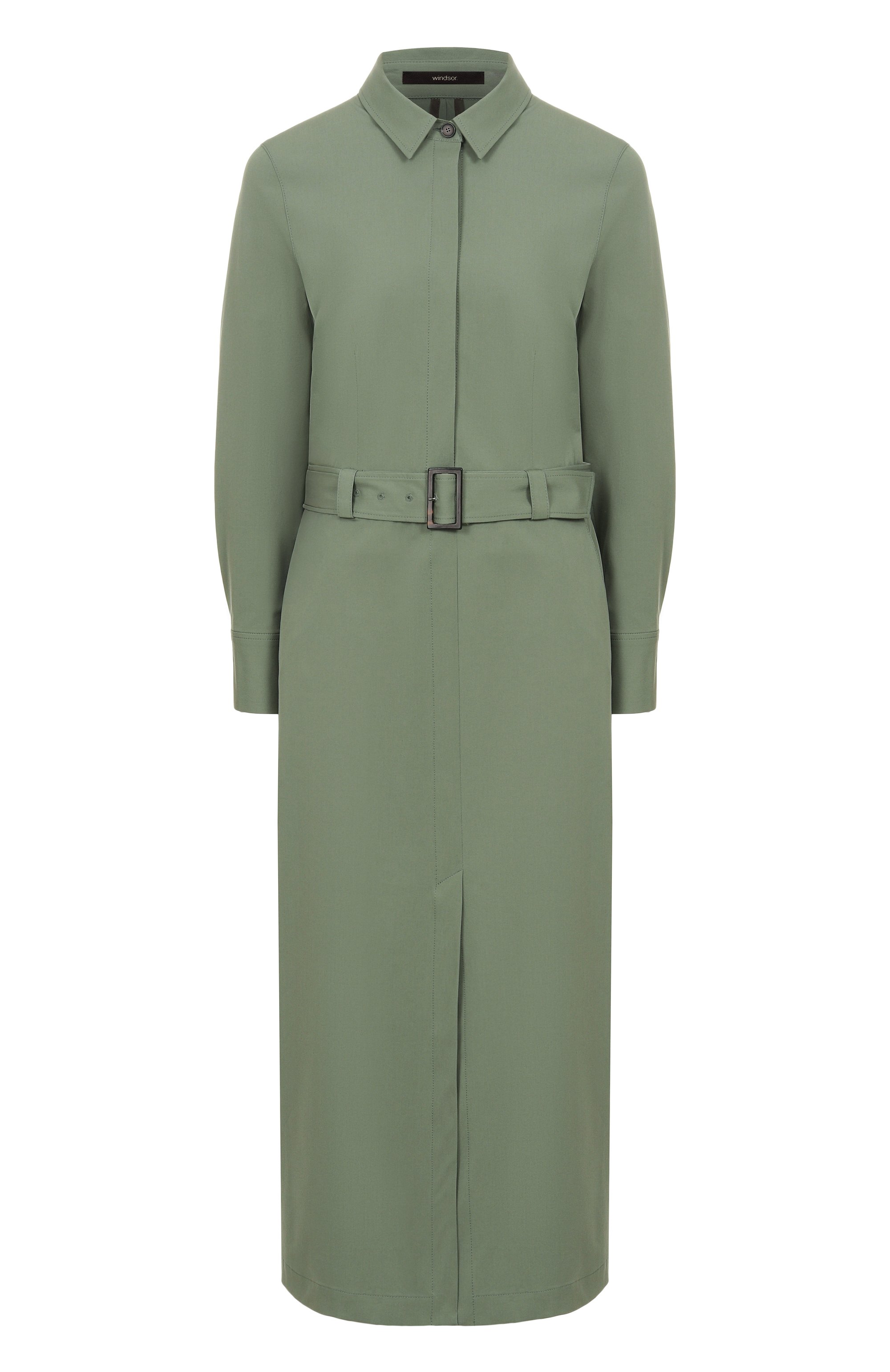 Хлопковое платье WINDSOR зеленого цвета по цене 75950 руб., арт. 52 DE504 10019005/30045285, фото 1 Хлопковое платье WINDSOR, арт. 52 DE504 10019005/30045285, фото 1