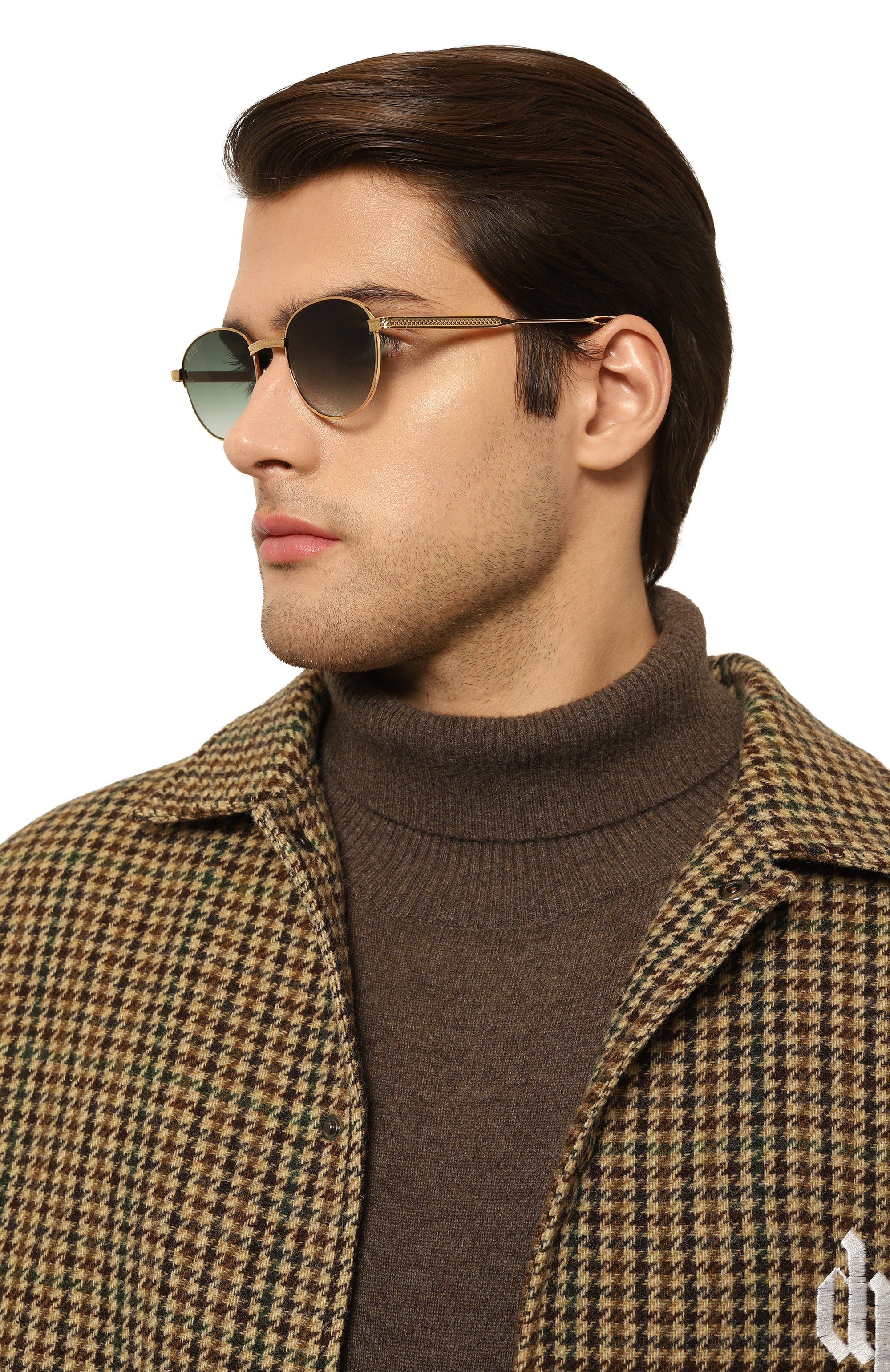 Солнцезащитные очки 9FIVE, арт. DIME-FULL RIM G0LD / GREEN, фото 3