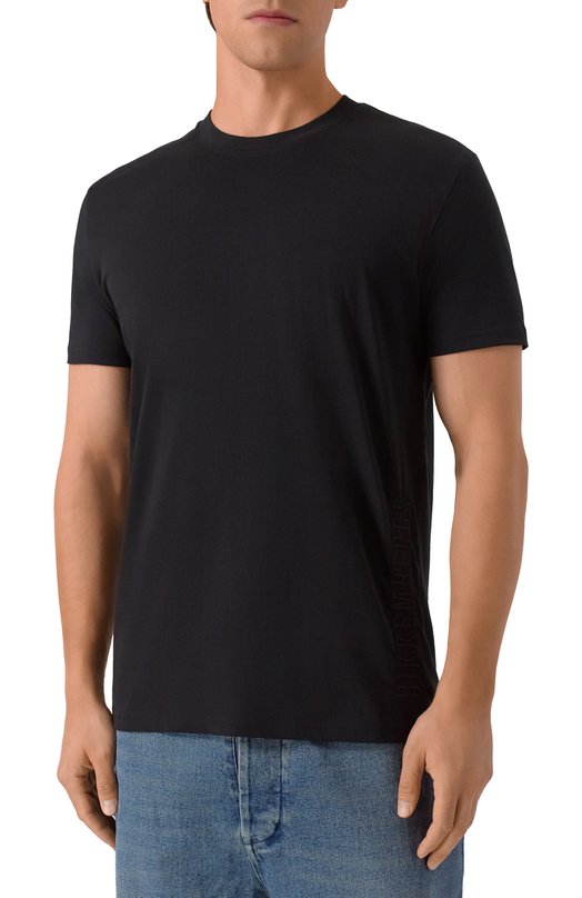Хлопковая футболка Dirk Bikkembergs BMT1253 Чёрный  BMT1253 Фото 3