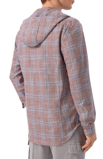 Рубашка из шерсти и шелка KITON, арт. UMCMARK0628G, фото 4