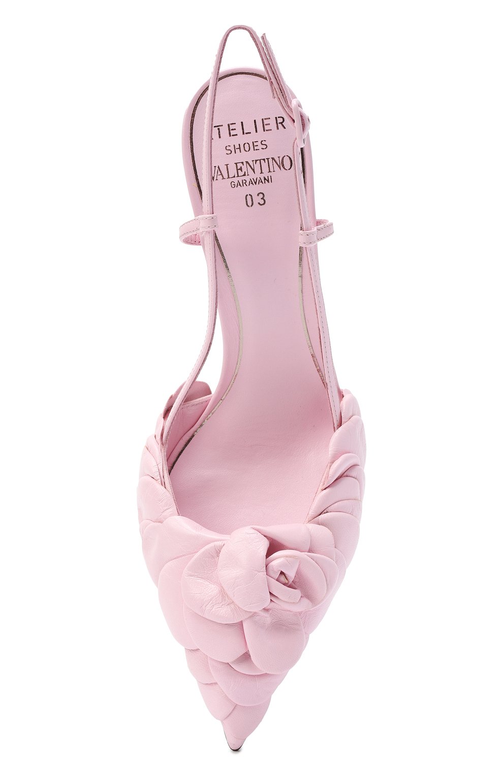 Кожаные туфли atelier 03 rose edition VALENTINO розового цвета по цене 88900 руб., арт. WW2S0CD9/HLK, фото 5 Кожаные туфли atelier 03 rose edition VALENTINO, арт. WW2S0CD9/HLK, фото 5