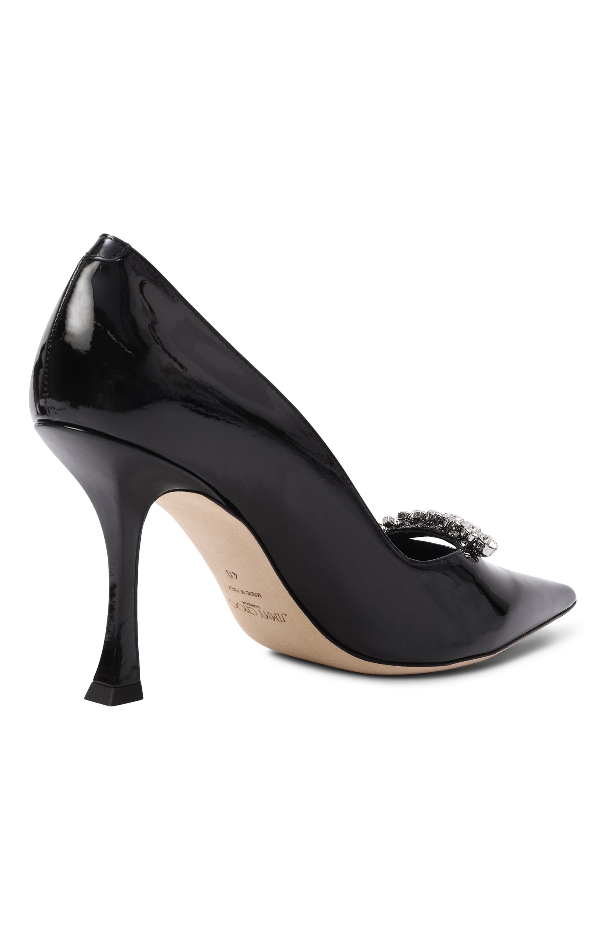 Кожаные туфли belinda 90 JIMMY CHOO, арт. BELINDAPUMP90PAT, фото 5