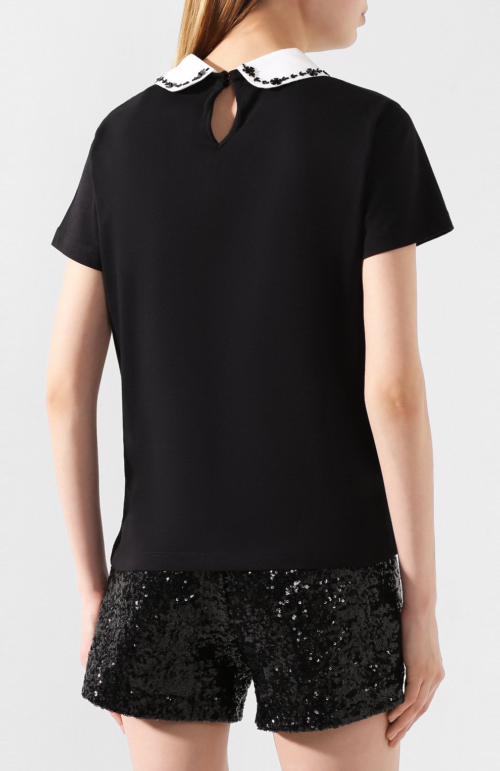 Хлопковая футболка REDVALENTINO, арт. TR3MG05I/4WQ, фото 4