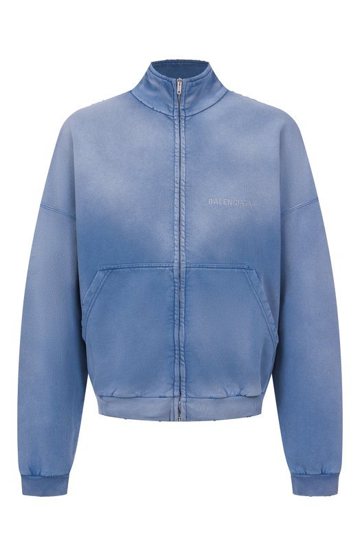 Хлопковая толстовка Balenciaga 836853/TSVP1 Синий 836853/TSVP1