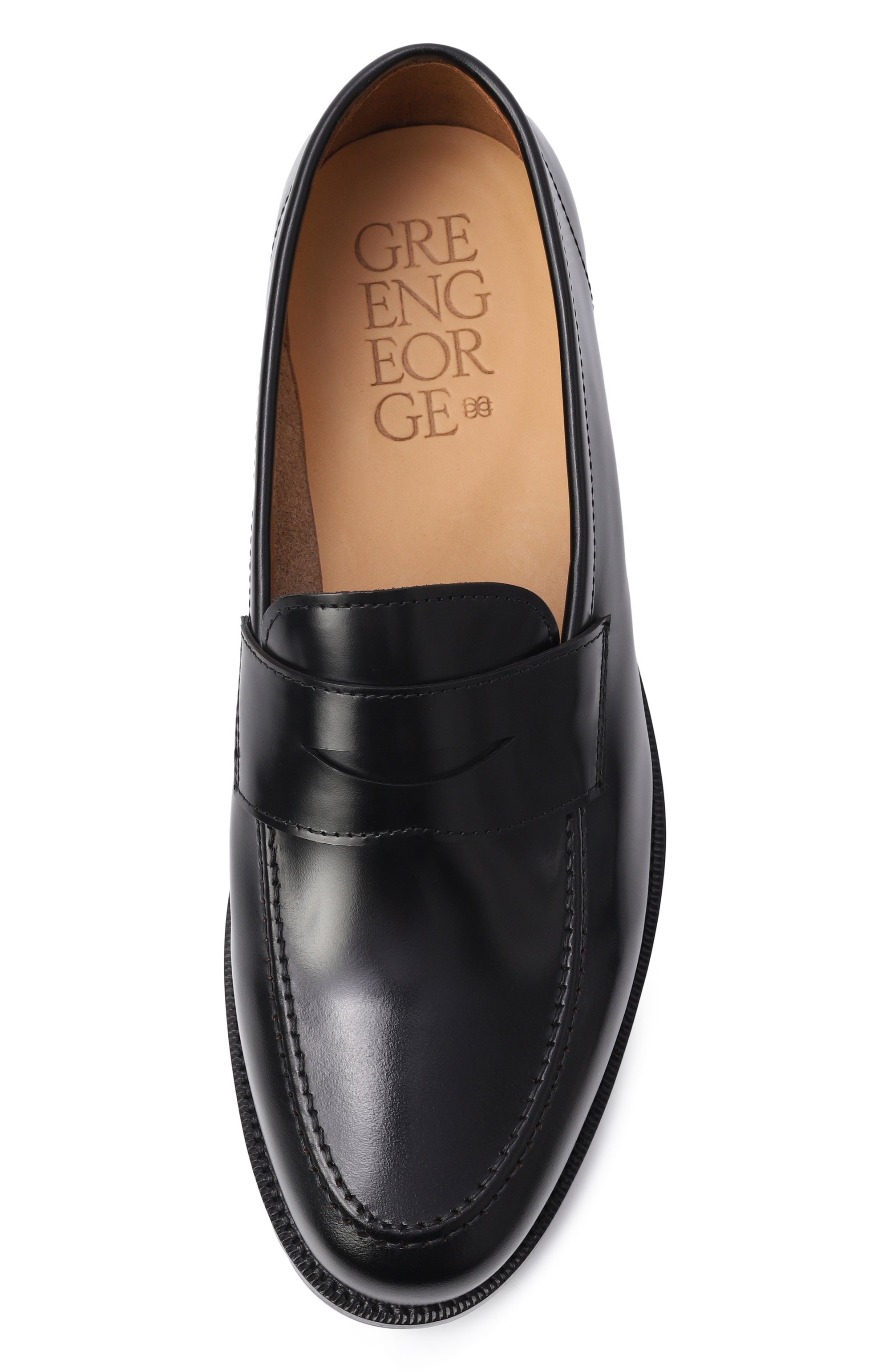 Кожаные пенни-лоферы GREEN GEORGE, арт. 2111/P0LISHED, фото 5