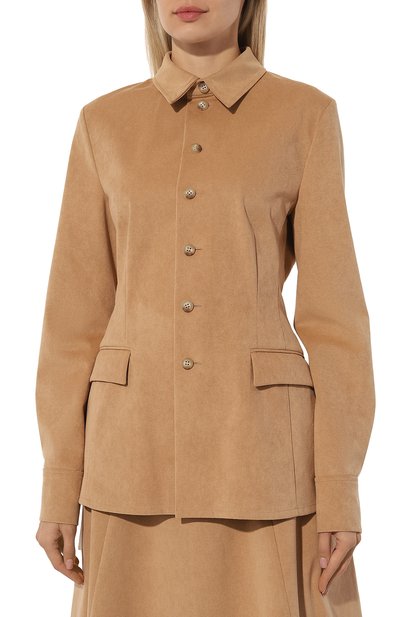 Жакет GOOROO бежевого цвета по цене 177930 руб., арт. SH013-0009-102-FW24/25, фото 3 Жакет GOOROO, арт. SH013-0009-102-FW24/25, фото 3