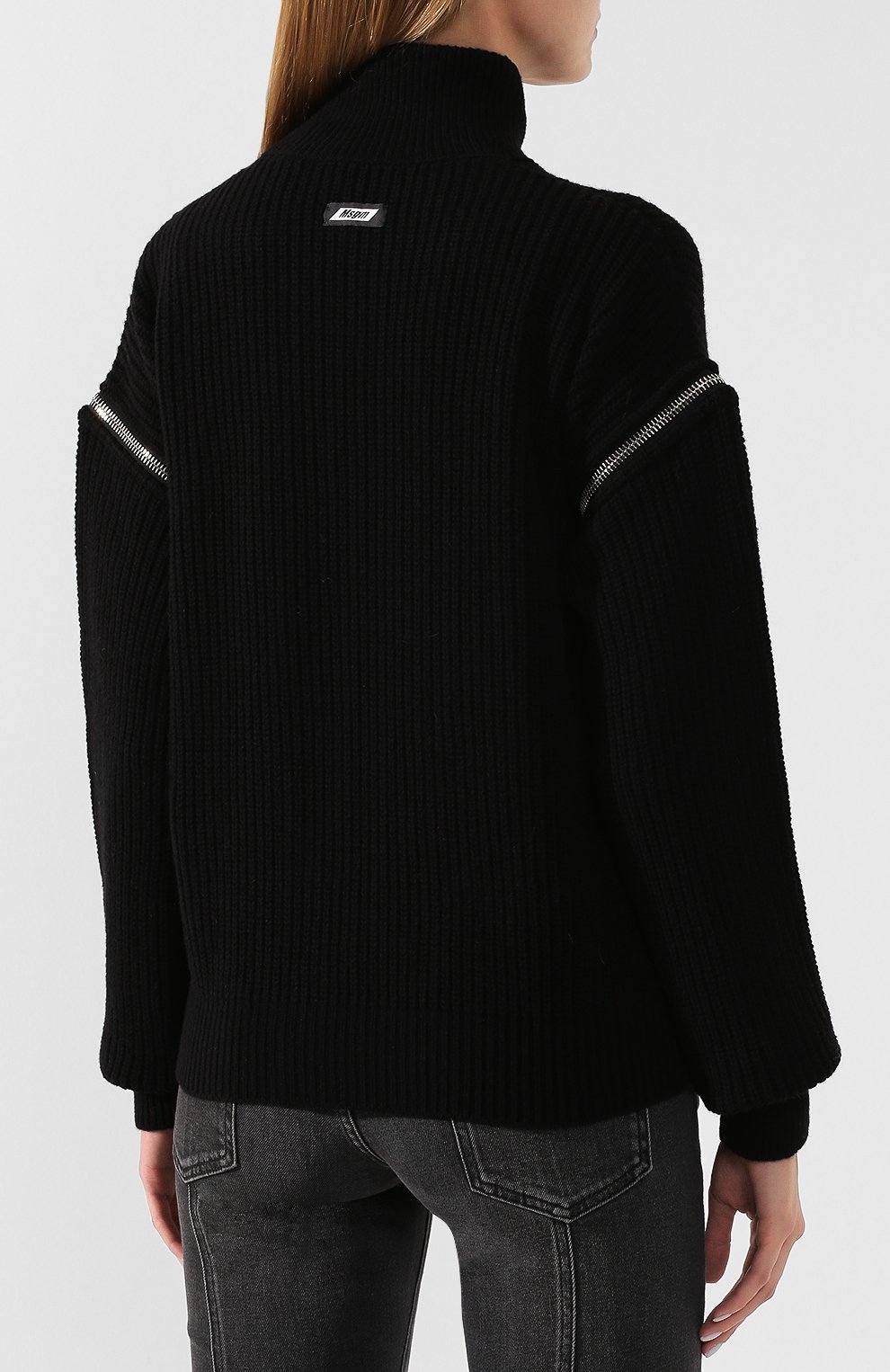 Свитер MSGM черного цвета по цене 38350 руб., арт. 2742MDM222 195963, фото 4 Свитер MSGM, арт. 2742MDM222 195963, фото 4