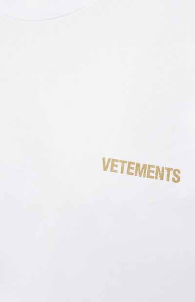 Хлопковая футболка VETEMENTS, а рт. UA52TR240W 1602/W, фото 5