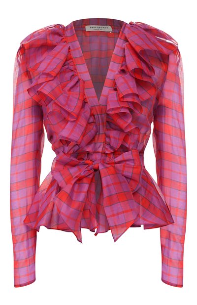 Женская блузка из смеси хлопка и шелка PHILOSOPHY DI LORENZO SERAFINI, арт. A0213/737