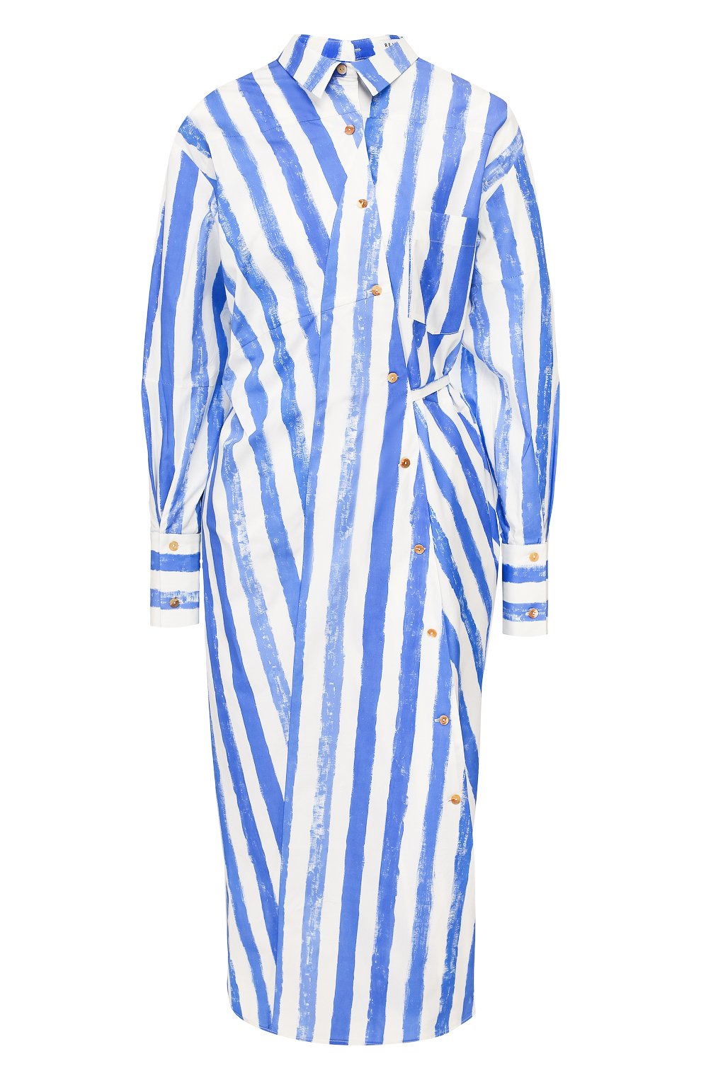 Хлопковое платье REJINA PYO, арт. F280/C0TT0N STRIPE PRINT, фото 1