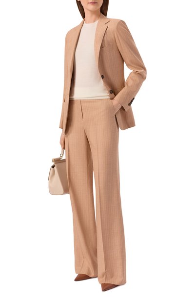 Брюки из кашемира и шелка KITON розового цвета по цене 379500 руб., арт. D48109K0605G, фото 2 Брюки из кашемира и шелка KITON, арт. D48109K0605G, фото 2