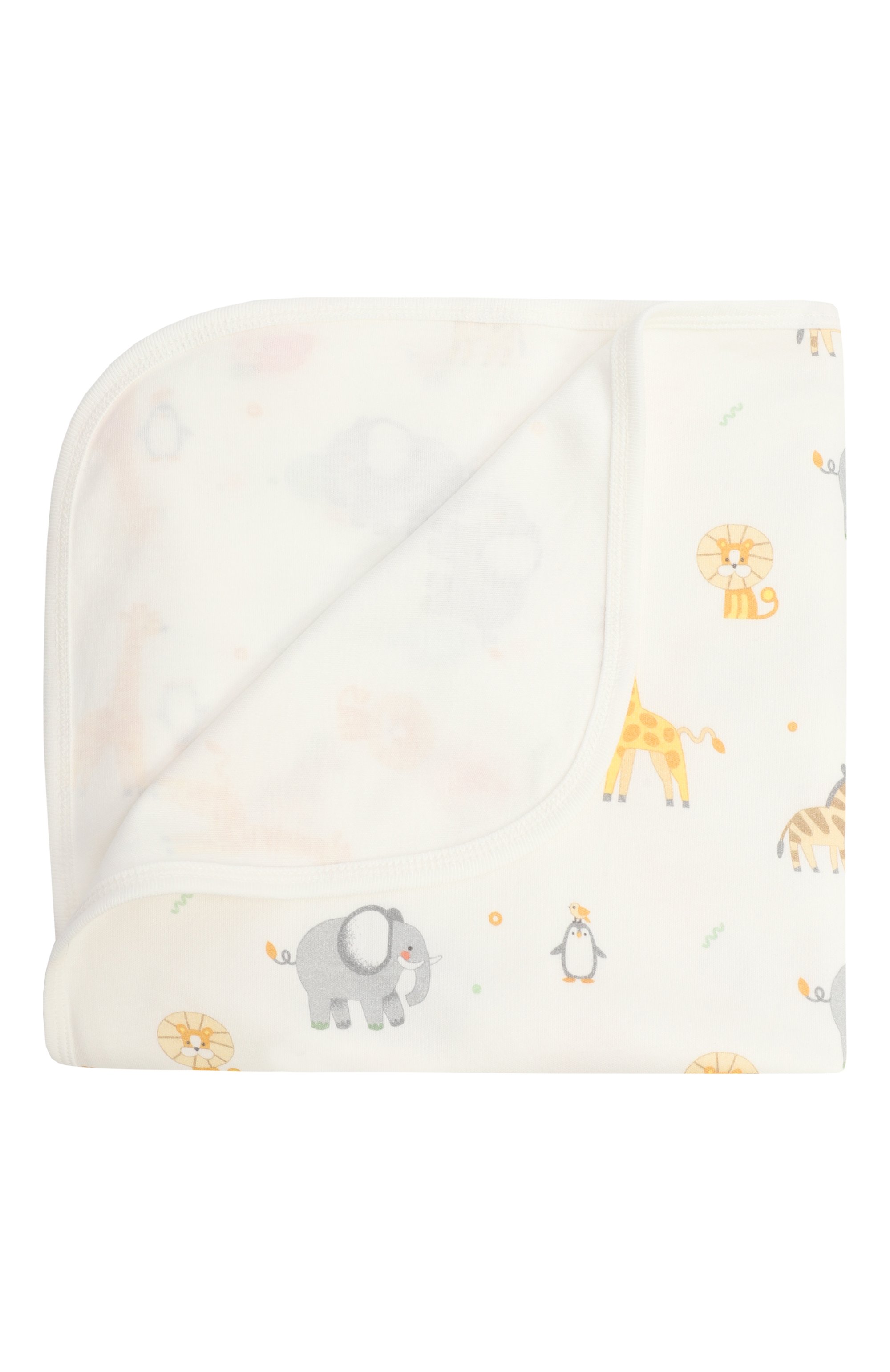 Хлопковый плед BABYBU кремового цвета по цене 7890 руб., арт. BI-E1008ES, фото 1 Хлопковый плед BABYBU, арт. BI-E1008ES, фото 1