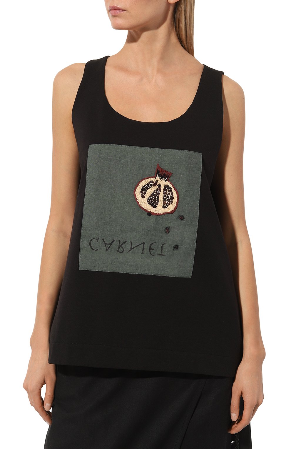 Майка MIDGARD PARIS черного цвета по цене 37500 руб., арт. V1-T601-BK, фото 3 Майка MIDGARD PARIS, арт. V1-T601-BK, фото 3