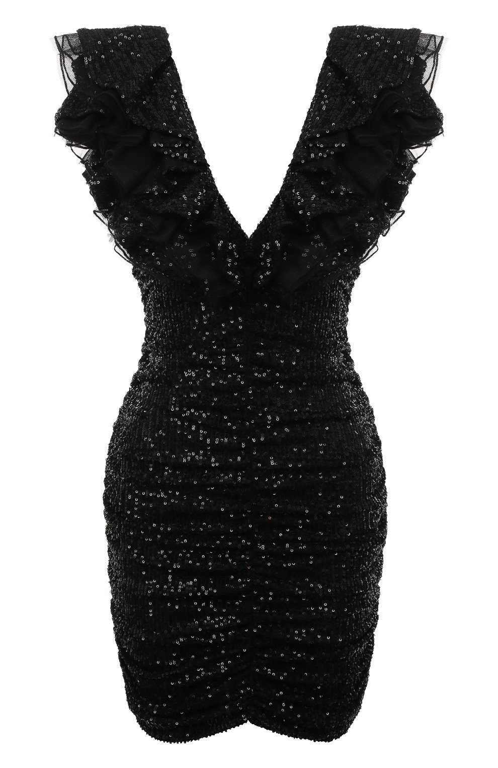 Платье с отделкой стразами PINKO черного цвета по цене 69950 руб., арт. 100389/A0LA, фото 1 Платье с отделкой стразами PINKO, арт. 100389/A0LA, фото 1