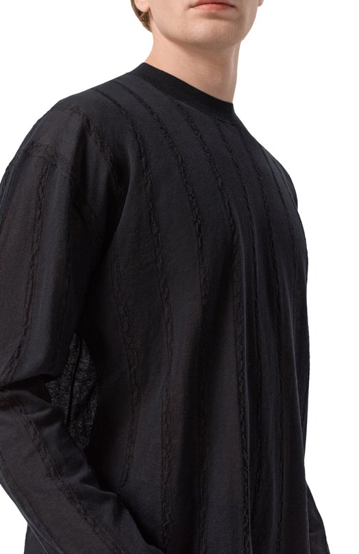 Хлопковый джемпер Uma Wang UK7525 Чёрный  UK7525 Фото 5