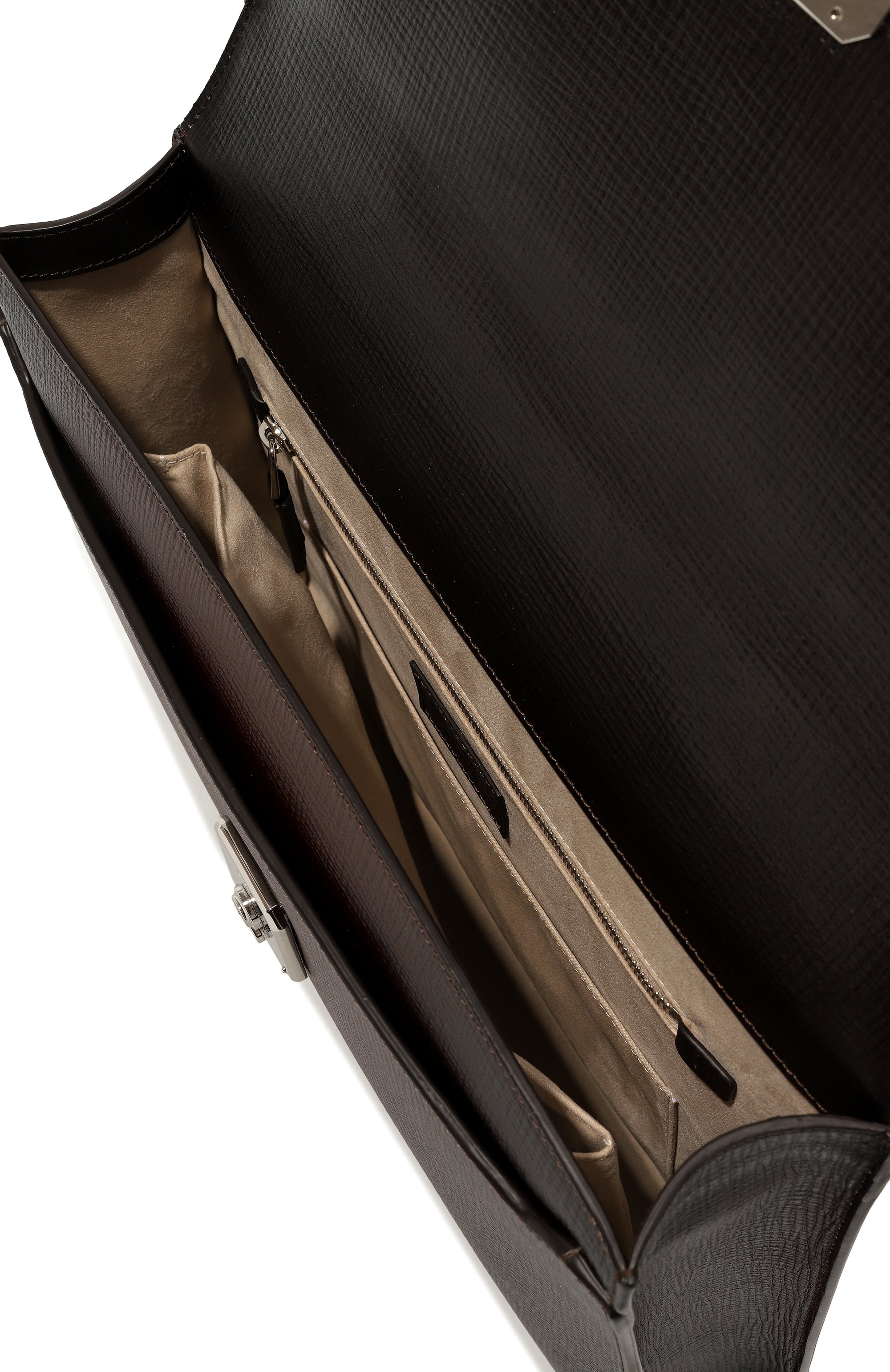 Портфель SANTONI темно-коричневого цвета по цене 207000 руб., арт. UFBBA1992F0-ATU6T53, фото 5 Портфель SANTONI, арт. UFBBA1992F0-ATU6T53, фото 5