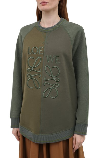Свитшот из хлопка и шерсти LOEWE, арт. S540Y24J01, фото 3