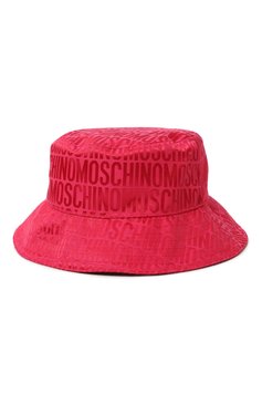 Женская панама MOSCHINO фуксия цвета, арт. A9202/8268 | Фото 3 (Материал: Текстиль, Синтетический материал, Хлопок; Материал сплава: Проставлено; Нос: Не проставлено)