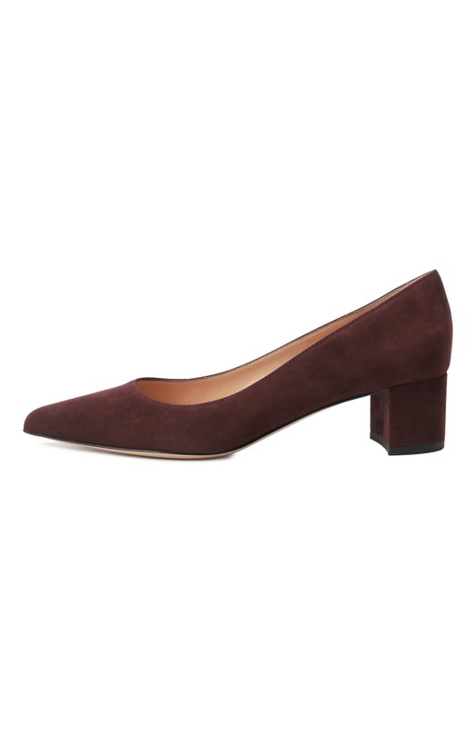 Замшевые туфли Piper 45 Gianvito Rossi G22171.45RIC.CAMB0UR Бордовый  G22171.45RIC.CAMB0UR Фото 4
