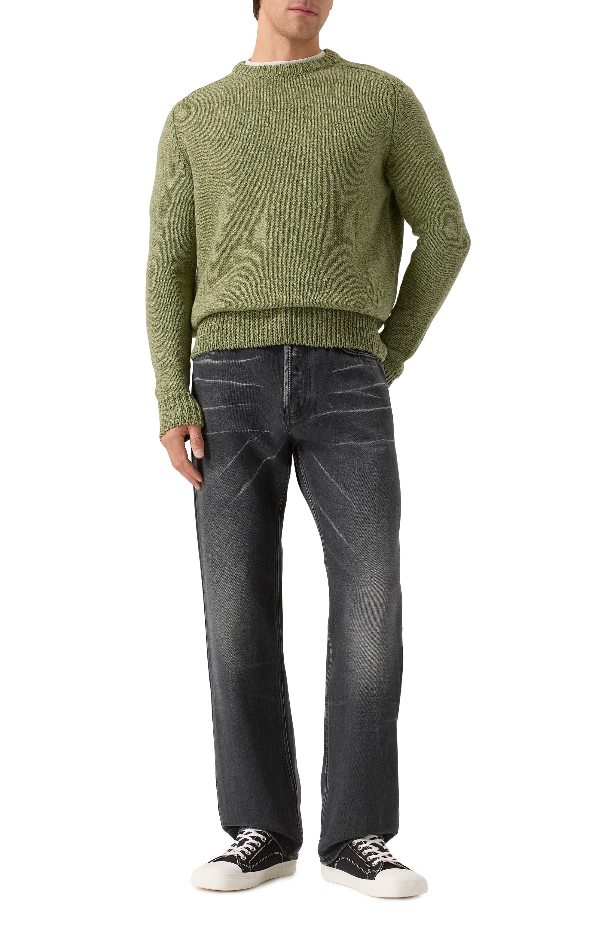 Джинсы MOSCHINO темно-серого цвета по цене 64300 руб., арт. A0347/5222, фото 2 Джинсы MOSCHINO, арт. A0347/5222, фото 2