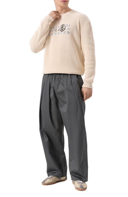 Хлопковые брюки Maison Margiela S30KA0626/M35156 Серый  S30KA0626/M35156 Фото 2