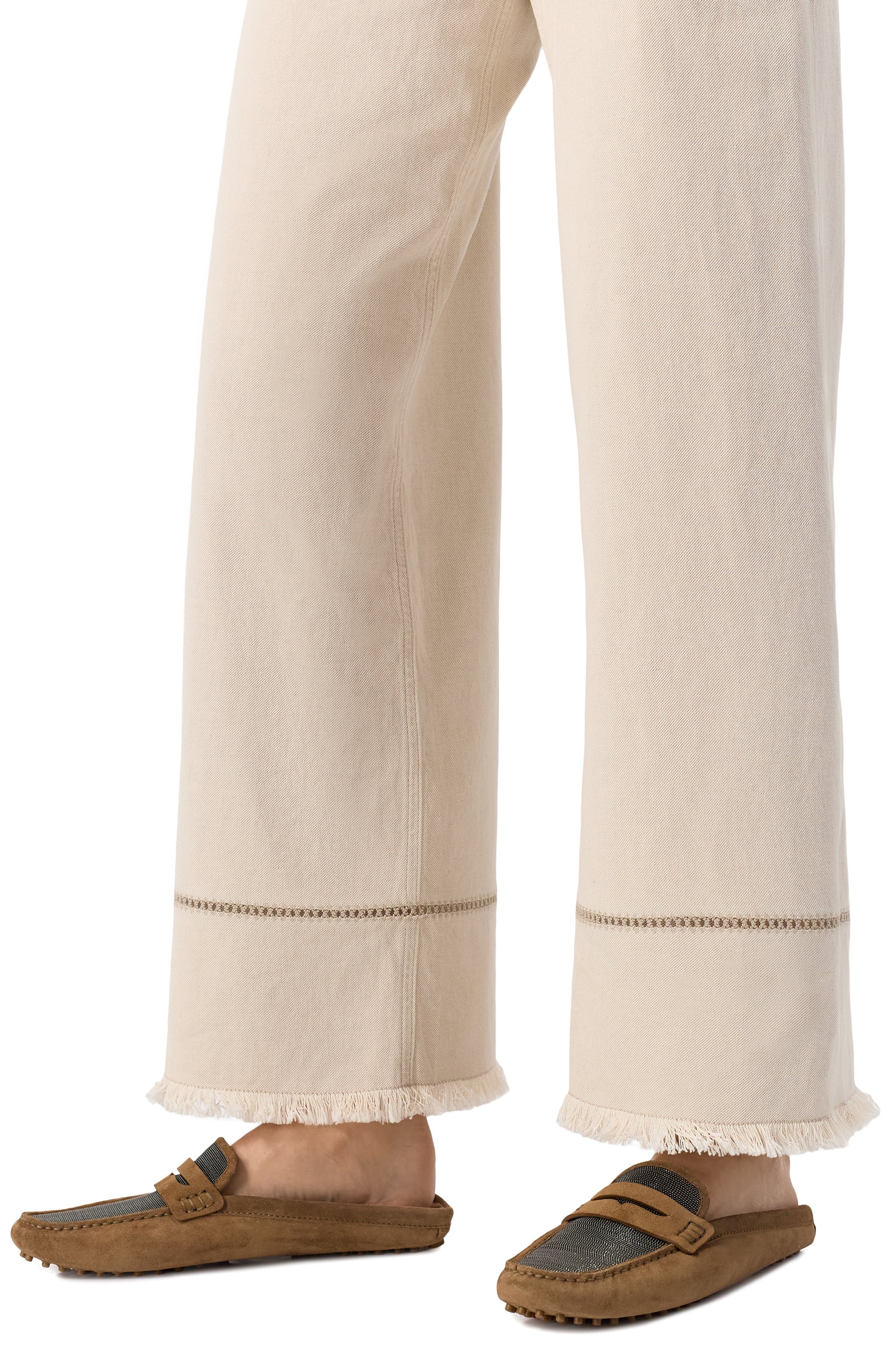 Замшевые мокасины BRUNELLO CUCINELLI коричневого цвета по цене 120500 руб., арт. MZSFG2910, фото 3 Замшевые мокасины BRUNELLO CUCINELLI, арт. MZSFG2910, фото 3