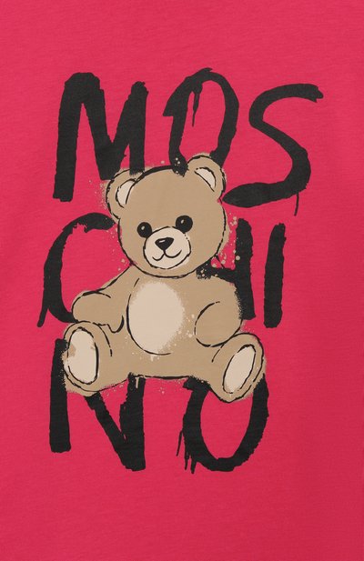Хлопковая футболка MOSCHINO, арт. HNM05G/LAA20/10-14, фото 3
