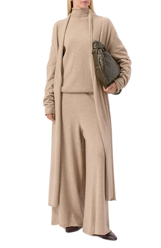 Кашемировые брюки Jil Sander J40KA0017/J13204 Бежевый  J40KA0017/J13204 Фото 2