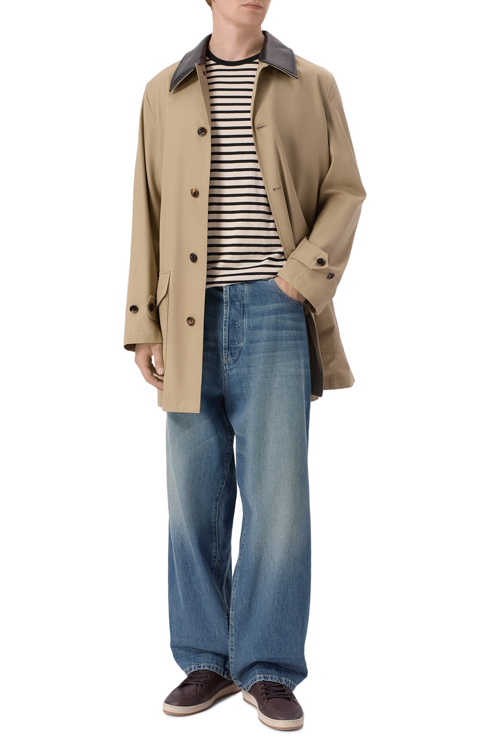 Кожаные кеды ball star GOLDEN GOOSE DELUXE BRAND темно-коричневого цвета по цене 77050 руб., арт. GMF00117.F008888, фото 2 Кожаные кеды ball star GOLDEN GOOSE DELUXE BRAND, арт. GMF00117.F008888, фото 2