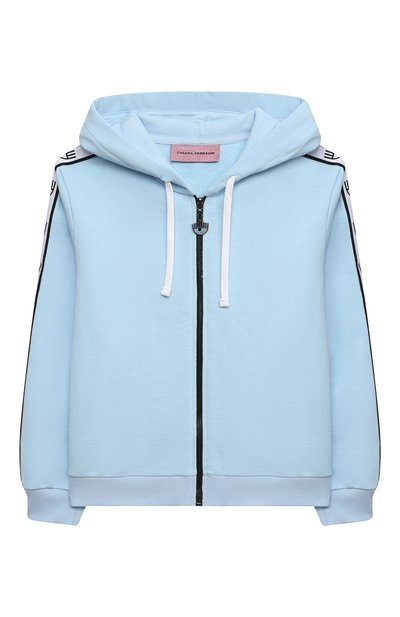 Хлопковая толстовка CHIARA FERRAGNI голубого цвета по цене 16350 руб., арт. 21PE-CFKF052, фото 1 Хлопковая толстовка CHIARA FERRAGNI, арт. 21PE-CFKF052, фото 1