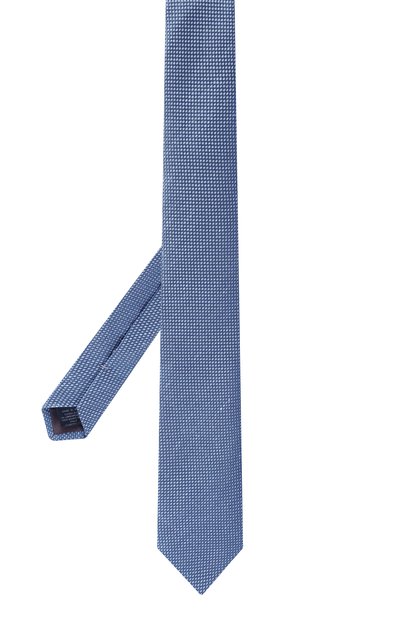 Галстук из шелка и льна CANALI, арт. 18/HJ04592, фото 3