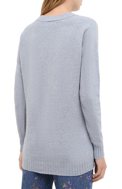 Пуловер из кашемира и шерсти PHILOSOPHY DI LORENZO SERAFINI голубого цвета по цене 45500 руб., арт. A0941/5703, фото 4 Пуловер из кашемира и шерсти PHILOSOPHY DI LORENZO SERAFINI, арт. A0941/5703, фото 4