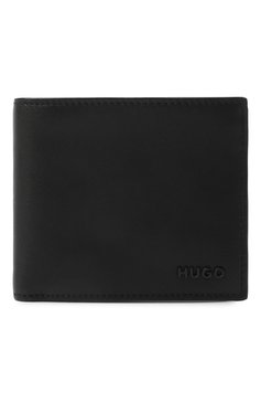 Мужской кожаное портмоне HUGO черного цвета, арт. 50536058 | Фото 1 (Материал: Натуральная кожа; Нос: Не проставлено)