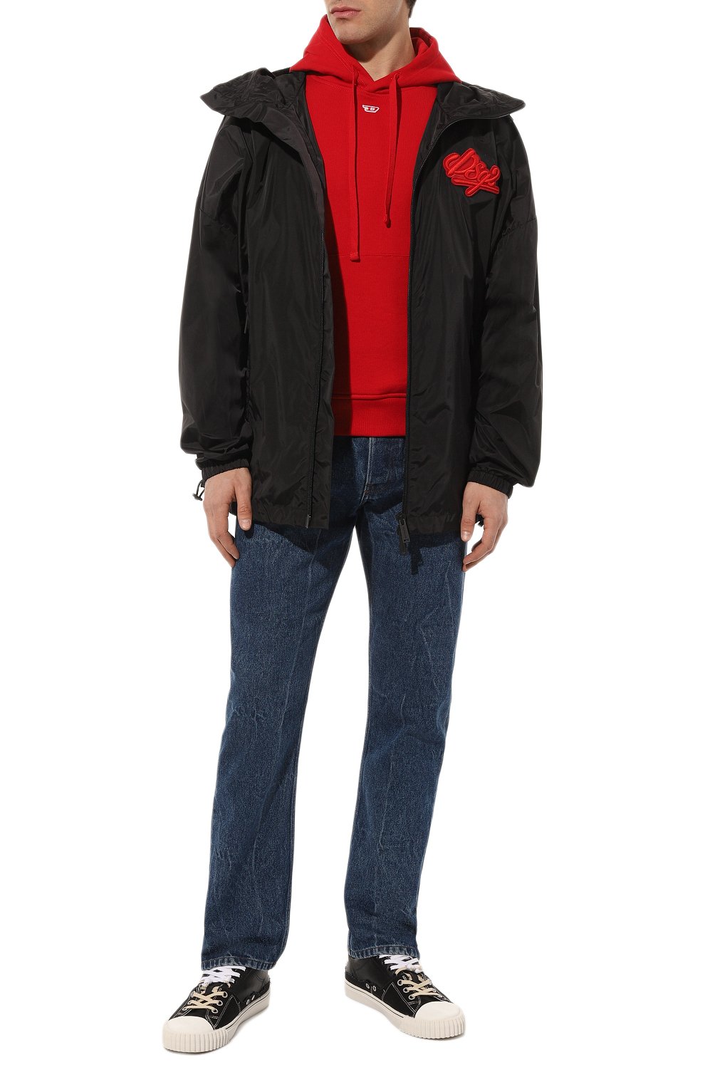 Хлопковое худи DIESEL, арт. A04073/0GEAD, фото 2