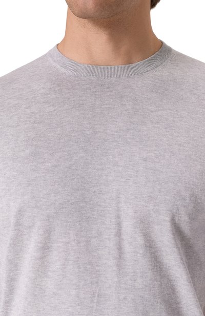 Хлопковый джемпер MOORER серого цвета по цене 108000 руб., арт. JUDE/SI5, фото 5 Хлопковый джемпер MOORER, арт. JUDE/SI5, фото 5