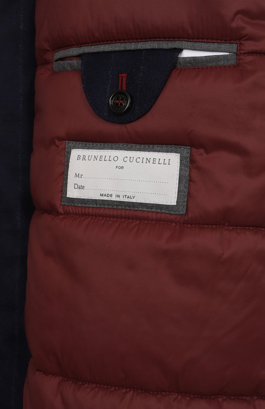 Шерстяная куртка Brunello Cucinelli M208MKG05 Синий  M208MKG05 Фото 7