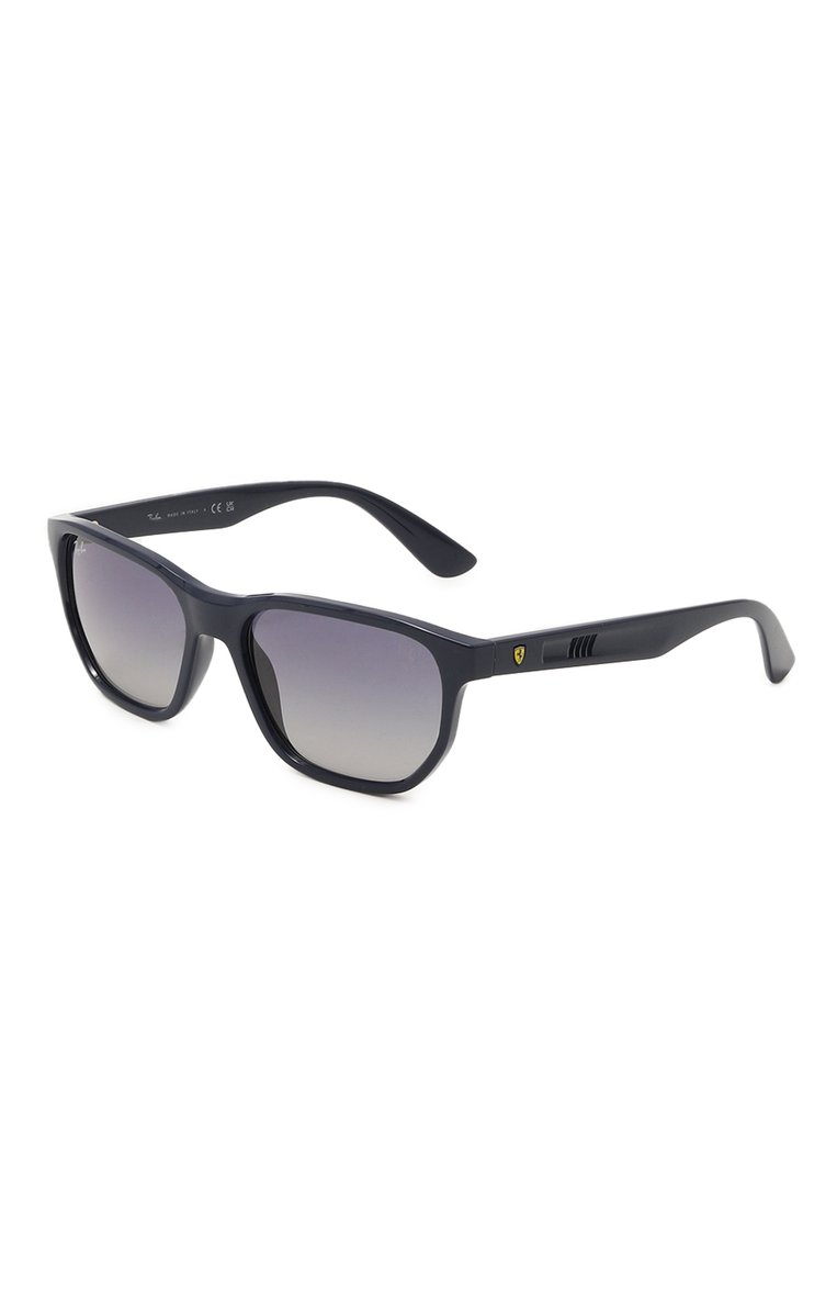 Женские солнцезащитные очки RAY-BAN синего цвета, арт. 4404M-F6884L | Фото 1 (Нос: �Не проставлено; Региональные ограничения белый список (Axapta Mercury): Не проставлено; Тип очков: С/з; Кросс-КТ: С/з-унисекс; Материал: Пластик; Оптика Гендер: оптика-унисекс; Очки форма: Квадратные)
