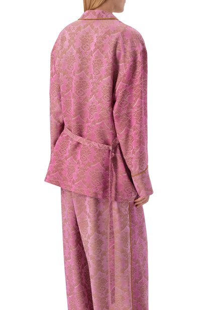 Рубашка ANN DEMEULEMEESTER розового цвета по цене 227500 руб., арт. B0014007/FA730, фото 4 Рубашка ANN DEMEULEMEESTER, арт. B0014007/FA730, фото 4