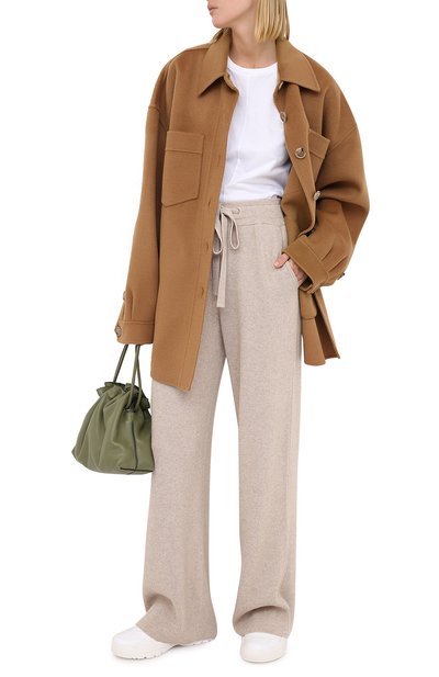 Брюки NANUSHKA, арт. 0NI_BEIGE_RECYCLED CASHMERE KNIT, фото 2